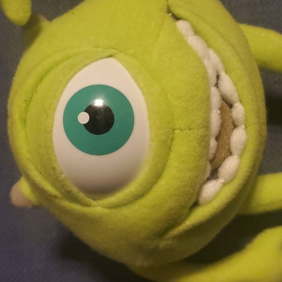 Disney Pixar Monsters Inc MIKE Monster GREEN WHITE Small Childrens Toy Ages 3+ - Picture 2 of 5